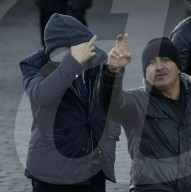 PEOPLE - Leonardo Di Caprio das Schloss in Edinburgh 