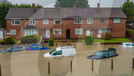 NEWS - England: Überschwemmungen nach heftigen Regenfällen in Bristol 