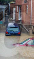 NEWS - England: Überschwemmungen nach heftigen Regenfällen in Bristol 