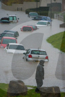 NEWS - England: Überschwemmungen nach heftigen Regenfällen in Bristol 