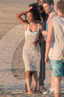 EXKLUSIV - Karrueche Tran und Kristos Andrews: Romantisches Fotoshooting am Strand