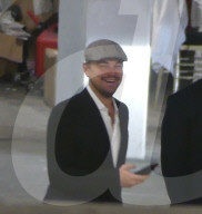 *EXCLUSIVE* Leonardo DiCaprio attends a benefit for Malawi in Miami Beach hosted by Madonna