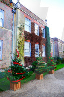 FEATURE - Weihnachtsdekoration im Hinton Ampner Haus in Hampshire