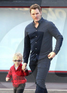 EXKLUSIV - Chris Pratt und Anna Faris mit Jack in West Hollywood unterwegs