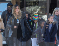 EXKLUSIV - Heidi Klum und die Kinder in Aspen unterwegs