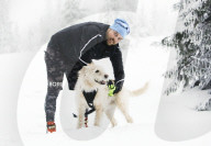 FEATURE - Strassenhund Arthur aus Ecuador macht mit seiner neuen Familie den ersten Winterurlaub 