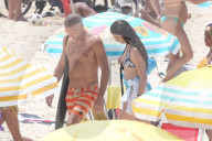 EXKLUSIV - Vincent Cassel erholt sich mit Tina Kunakey in Brasilien