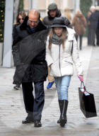 PEOPLE - Paolo Berlusconi bummelt mit Tochter Rebecca durch Mailand