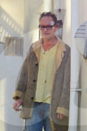 EXKLUSIV - Fussballer Paul Gascoigne mit einem grossen Pflaster im Gesicht