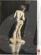 Shirley Bassey.......making Her Backless Comeback At The ''talk Of The Town''in London.
