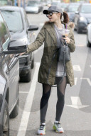 PEOPLE - Lily Collins verlässt das Gym in Los Angeles