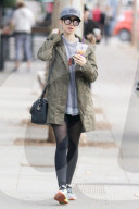 PEOPLE - Lily Collins verlässt das Gym in Los Angeles