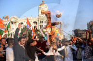 NEWS - Kolkata: Protest gegen Verhaftung von Sudip Bandyopadhyay