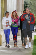 PEOPLE - Bella und Dani Thorne verlassen das Gym in Hollywood