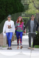 PEOPLE - Bella und Dani Thorne verlassen das Gym in Hollywood