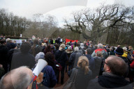 Anti-fracking protest, Sherwood Forest, UK - 07 Jan 2017