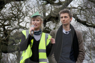 Anti-fracking protest, Sherwood Forest, UK - 07 Jan 2017