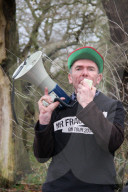 Anti-fracking protest, Sherwood Forest, UK - 07 Jan 2017