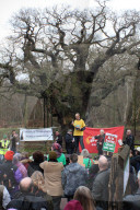 Anti-fracking protest, Sherwood Forest, UK - 07 Jan 2017
