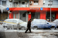 NEWS - Eiskälte in Griechenland: Thessaloniki ist vereist