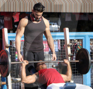 PEOPLE - Britney Spears Freund Sam trainiert in Venice Beach