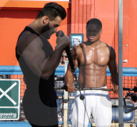 PEOPLE - Britney Spears Freund Sam trainiert in Venice Beach