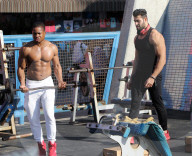 PEOPLE - Britney Spears Freund Sam trainiert in Venice Beach