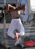 PEOPLE - Britney Spears Freund Sam trainiert in Venice Beach