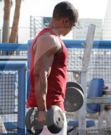PEOPLE - Britney Spears Freund Sam trainiert in Venice Beach