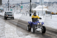 NEWS - USA: Heftige Schneefälle in Portland