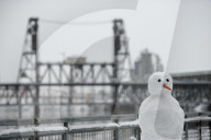 NEWS - USA: Heftige Schneefälle in Portland