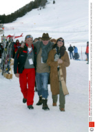 PRINCE EDWARD AND SOPHIE, COUNTESS WESSEX AT THE WORLD ALPINE SKI CHAMPIONSHIPS, ST MORITZ, SWITZERLAND - 08 FEB 2003
