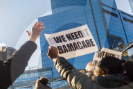 NEWS - Demonstration in New York für Obamacare