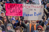 NEWS - Demonstration in New York für Obamacare