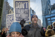 NEWS - Demonstration in New York für Obamacare