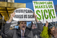 NEWS - Demonstration in New York für Obamacare