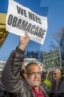 NEWS - Demonstration in New York für Obamacare