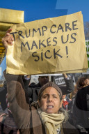 NEWS - Demonstration in New York für Obamacare