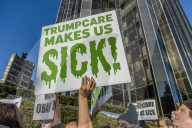 NEWS - Demonstration in New York für Obamacare