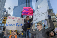 NEWS - Demonstration in New York für Obamacare