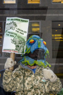 NEWS - New York: Protestaktion vor Goldman Sachs gegen "Vetterliwirtschaft" Donald Trumps