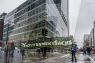 NEWS - New York: Protestaktion vor Goldman Sachs gegen "Vetterliwirtschaft" Donald Trumps