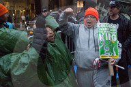 NEWS - New York: Protestaktion vor Goldman Sachs gegen "Vetterliwirtschaft" Donald Trumps