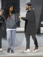 PEOPLE - Zoe Saldana und Marco Pergo im Schlabber-Look in Glendale unterwegs