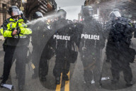 NEWS - Anti-Trump-Proteste: Auch die Polizei hatte zu tun