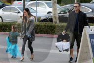 EXKLUSIV - Megan Fox und Brian Austin Green gehen mit ihren Kinden ins Ollo