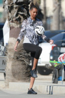 PEOPLE - Lais Ribeiro sportlich vor der Kamera für Victoria's Secret's 