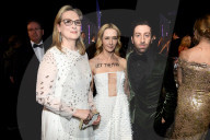 PEOPLE - SAG Awards in Los Angeles: Simon Helberg und Jocelyn Towne demonstrieren gegen Trump