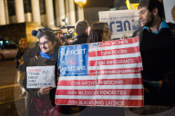 NEWS - Paris: Protest gegen Donald Trump's Einreise-Politik