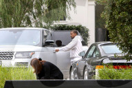 PEOPLE - Kim Kardashian und Kanye West gehen mit den Kindern an eine Super Bowl Party